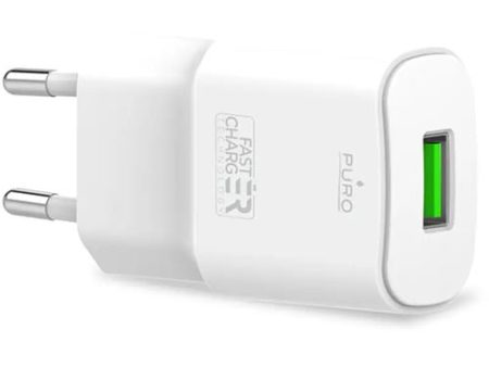 Carregador USB Fast Charging Puro White 12W - Branco Discount