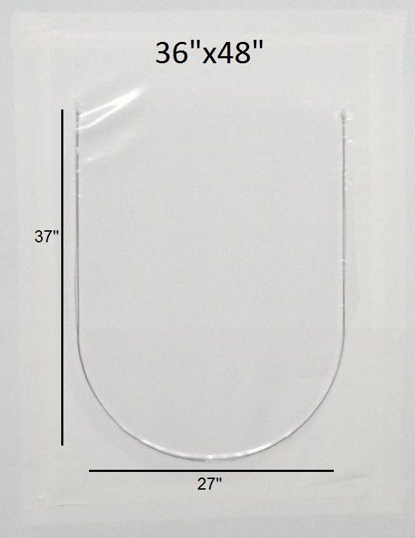 36 x 48 White Shrink Wrap Zipper Access Door CASE OF 12 Cheap