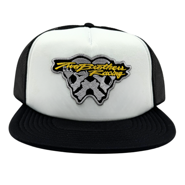 TBR Trucker Hat - Racing Skulls - Black White Hot on Sale