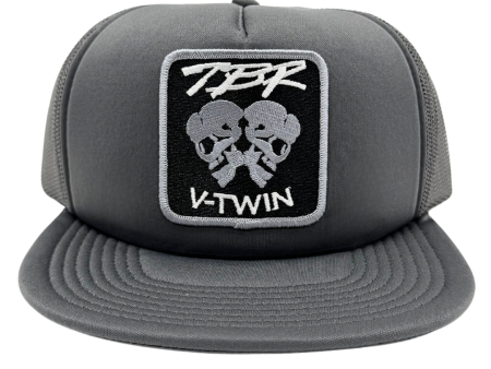 TBR Trucker Hat - Monochrome Skulls - Gray Fashion