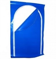 36 x 72 Blue Shrink Wrap Zipper Access Door Fashion